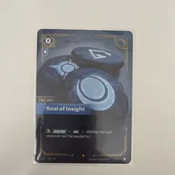 Riftbound Origins League of Legends Seal of Insight Gear Card 120/298 - Image 1