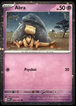 Abra - (Cosmos Holo) 063/165 Miscellaneous Cards & Products Promo Holo LP - Image 1