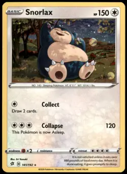 Snorlax - (Cosmos Holo) 141/192 Miscellaneous Cards & Products Promo Holo LP - Image 1