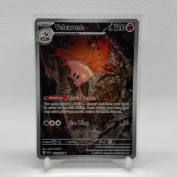 Pokemon TCG Black Bolt: Volcarona Illustration Rare Card 100/086 Mint Condition - Image 1
