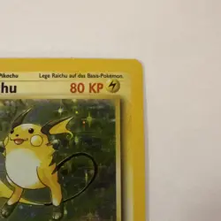 Raichu 014/102 Base Set 1st Edition Holo GERMAN LANGUAGE CARD! LP - Image 3