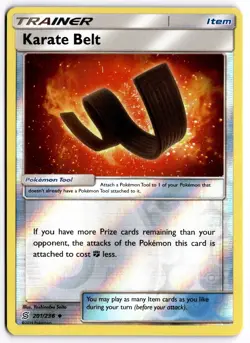 Pokemon TCG Karate Belt 201/236 SM - Unified Minds Uncommon Reverse Holo - Image 1