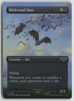 Mirkwood Bats (Borderless) 421 The Lord of the Rings MTG Foil LP - Image 1