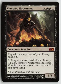 Vampire Nocturnus Lightly Played 113 Magic 2013 (M13) Magic: The Gathering - Image 1