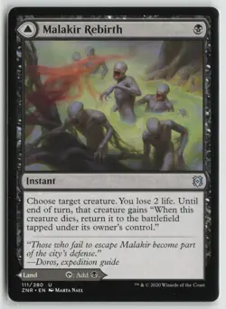 Malakir Rebirth Lightly Played 111 Zendikar Rising Magic: The Gathering - Image 1