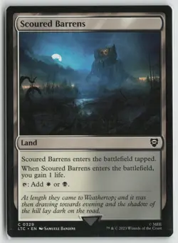 Scoured Barrens LP 329 Commander: The Lord of the Rings MTG - Image 1