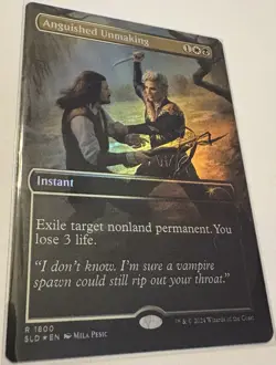 MTG - Anguished Unmaking - SLD Secret Lair Drop Dungeons & Dragons 🌈 Foil🌟 - Image 1