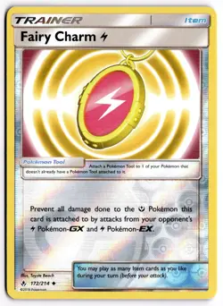 Pokemon TCG Fairy Charm L 172/214 SM - Unbroken Bonds Uncommon Reverse Holo - Image 1