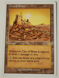 MTG - 1 x City of Brass - Sixth Edition - NM/Poor - Image 1
