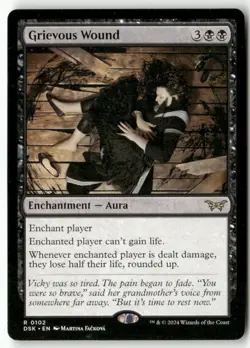 Grievous Wound 102 Rare Duskmourn: House of Horror Magic: The Gathering NM - Image 1