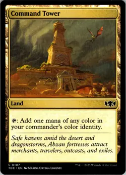 Command Tower Commander: Tarkir: Dragonstorm 107 NM MTG Magic the Gathering - Image 1