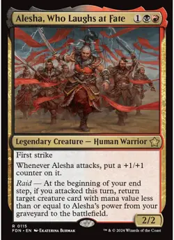 Alesha, Who Laughs at Fate 115 MTG NM - Foundations - Image 1
