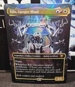 magic the gathering - FOIL! - Kilo, Apogee Mind - Legendary Artifact Creature - Image 1