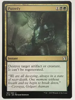 MTG TCG - Putrefy 197/363 Commander 2019 - NM (Free Shipping $5+) - Image 1