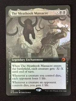 1x MTG The Meathook Massacre (Extended Art, Foil) - Midnight Hunt (MID) #348 - Image 1