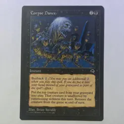Magic: The Gathering Corpse Dance Tempest Rare Instant Black English Snoddy 116 - Image 1