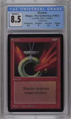 SHATTER Beta C CGC 8.5 Q+ MTG [Nostalgium] - Image 1