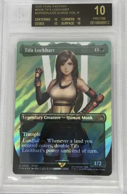 BGS 10 BLACK LABEL - MTG Tifa Lockhart Surge Foil 536 Final Fantasy (WOW) - Image 1