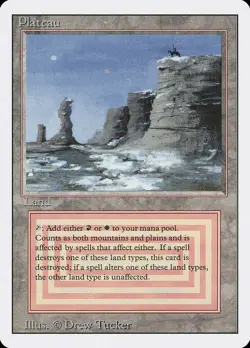 Magic: The Gathering MTG Plateau [Revised Edition] Graded CGC 9 Mint - Image 3