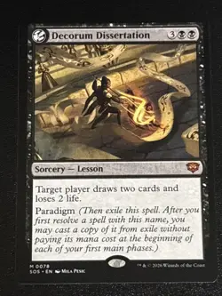 MTG Secrets of Strixhaven Decorum Dissertation 0078 NM Mythic - Image 1