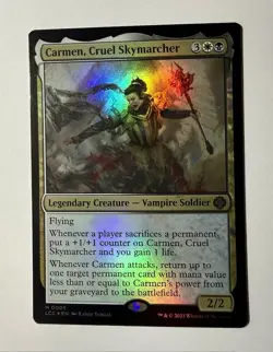 Carmen Cruel Skymarcher M Commander: The Lost Caverns of Ixalan 5 NM Foil MTG - Image 1