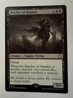 x1 Butcher of Malakir R MTG Commander: The Lost Caverns of Ixalan M/NM, English - Image 1