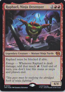 Raphael, Ninja Destroyer 102 M Foil TMT NM - Image 1
