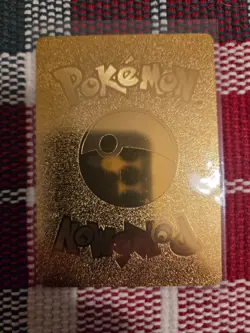 Pokemon Magikarp & Wailord Tag Team Gold Foil Fan Art Collector Card - 300 HP - Image 2