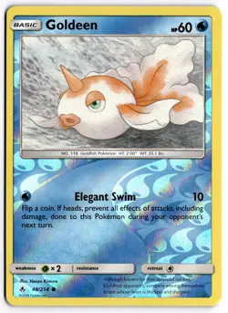 Pokemon TCG Goldeen 48/214 SM - Unbroken Bonds Common Reverse Holo - Image 1