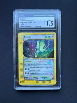 CELEBI POKEMON TCG #145 2003 SKYRIDGE HOLO ENGLISH - Image 1