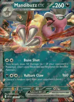 Mandibuzz ex 139/217 Double Rare Ascended Heroes Pokemon NM - Image 1