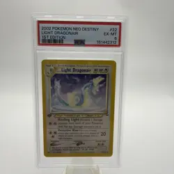 2002 Pokemon Neo Destiny Light Dragonair 1st Edition PSA 6 EX-MT Non Holo - Image 1