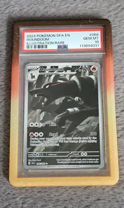 Pokemon Card Houndoom 066/064 Shrouded Fable Illustration Rare Graded PSA 10 - Image 1