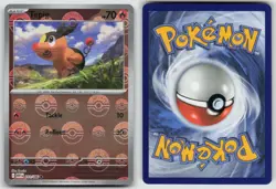 Tepig 011/086 Common White Flare Pokemon Pokeball Reverse Holo NM - Image 3