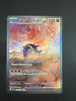 Pokemon Card Great Tusk ex 246/198 Scarlet & Violet Special Illustration Rare NM - Image 2