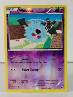 Woobat - reverse holo - BW Boundaries Crossed #70 - Pokemon - LP -T - Image 1
