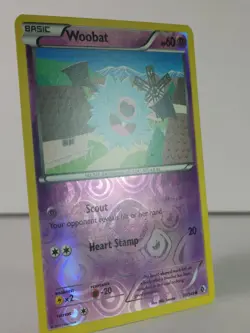 Woobat - reverse holo - BW Boundaries Crossed #70 - Pokemon - LP -T - Image 2
