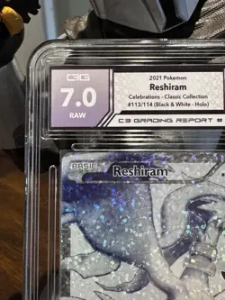 Reshiram Classic Collection Celebrations: Classic Collection 113/114 Raw Pokemon - Image 2