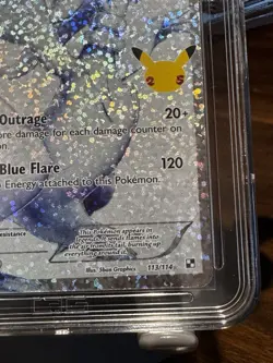 Reshiram Classic Collection Celebrations: Classic Collection 113/114 Raw Pokemon - Image 4