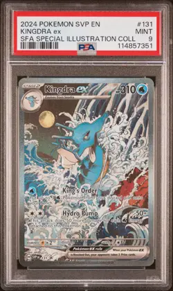 POKEMON SHROUDED FABLE KINGDRA EX #131 ILLUSTRATION PSA 9 MINT #114857351 - Image 1