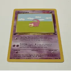 Slowpoke 55/62 Fossil 1st Edition Regular Common 50HP Wizards Pokemon TCG - Image 1