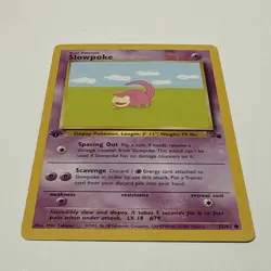Slowpoke 55/62 Fossil 1st Edition Regular Common 50HP Wizards Pokemon TCG - Image 3