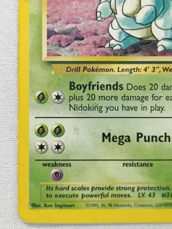 Nidoqueen Jungle 23/64 Pokemon Rare HP Heavy Damage Creases - Image 5