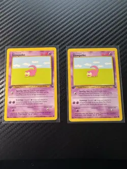 Pokemon - 2x Slowpoke - Common - 1st Fossil - 55/62 NM-Mint - Image 1