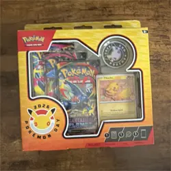 Pokemon Day 2026 Collection Box Pikachu Promo Booster Packs Coin English - Image 1