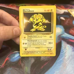 Pokemon TCG Electabuzz 20/102 Rare Unlimited Base Set - Image 1