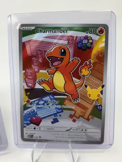 👀 Pokemon First Partner Illustration Series 1 Squirtle Charmander NM Promo - Image 3