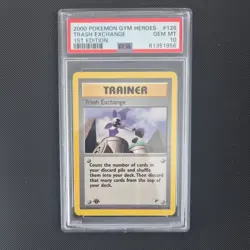 Pokemon Trash Exchange PSA 10 1st Edition Gym Heroes 126/132 POP66 - Image 2