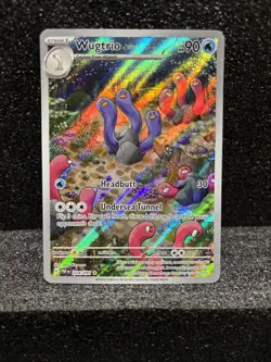 Wugtrio 224/091 Holo Illustration Rare - Paldean Fates - Pokemon TCG - NM - Image 1