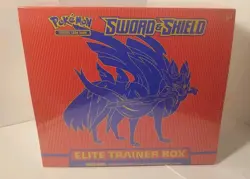 Pokemon TCG Sealed Sword and Shield Base Set ETB Elite Trainer Box Zacian NEW - Image 2